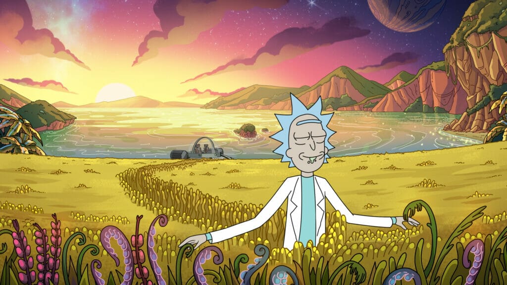 Rick appreciating the little things in season 4 of Rick and Morty.