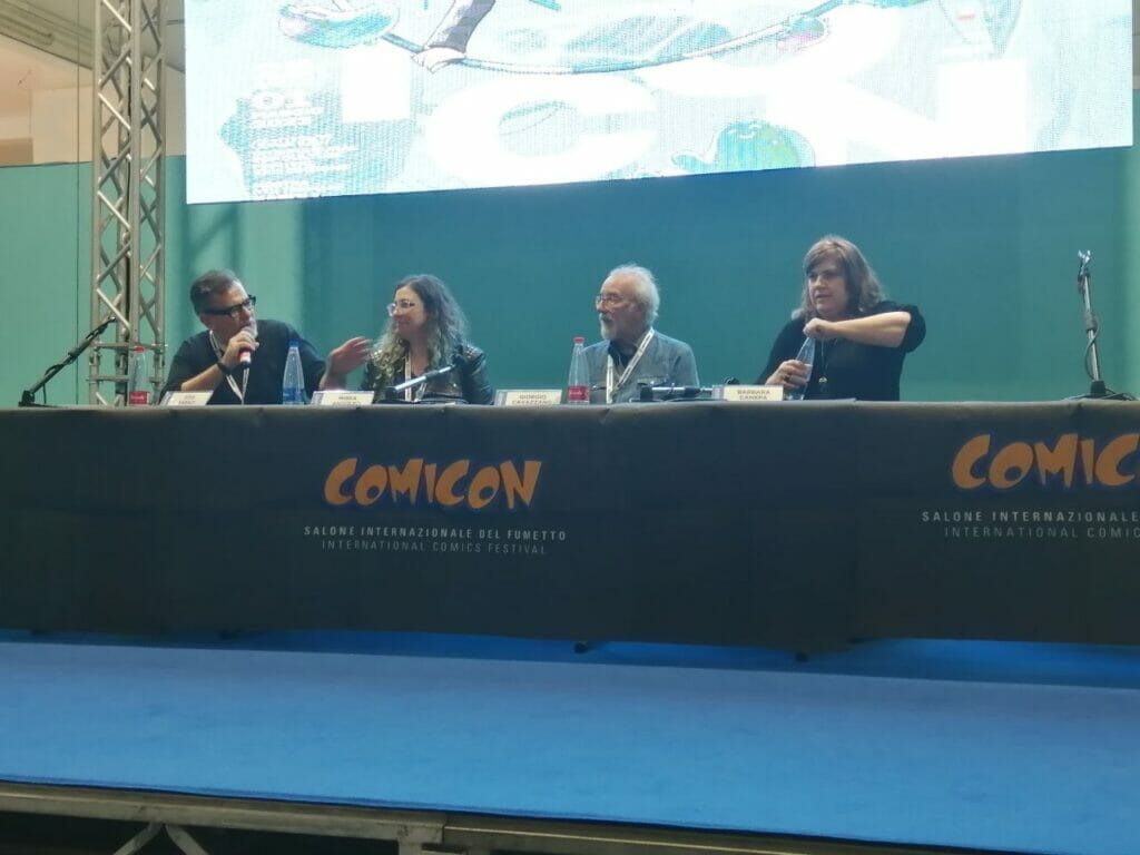 Giorgio Cavazzano, Barbara Canepa, Mirka Andolfo e Tito Faraci al COMICON 2023