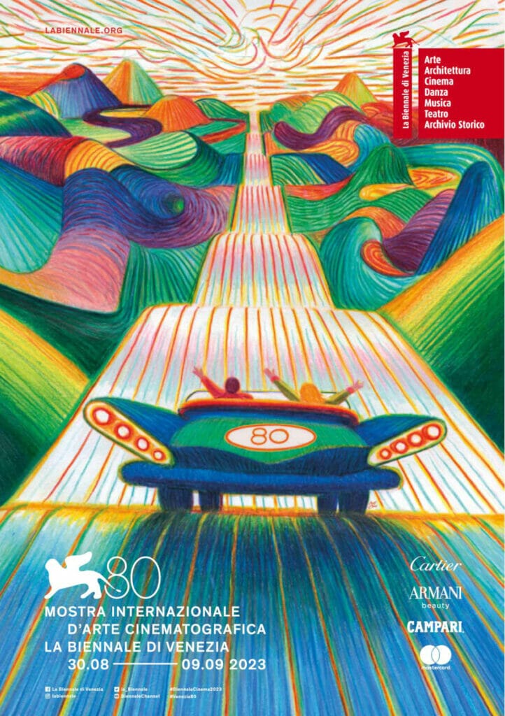 Manifesto ufficiale della Mostra del Cinema 2023 di Venezia